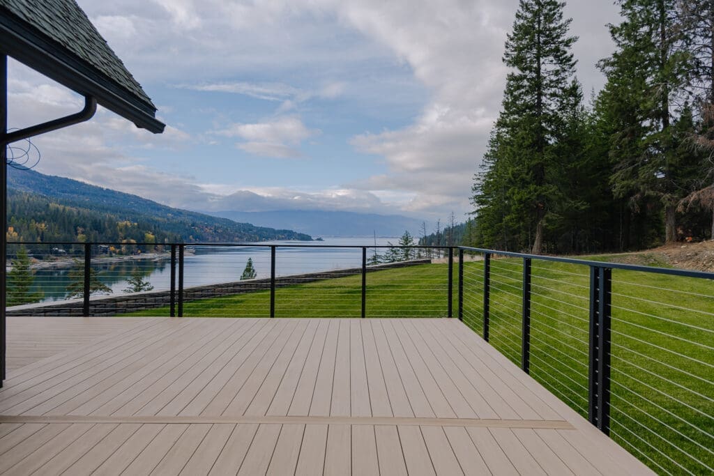 Cable railing installation by Maisy Railing