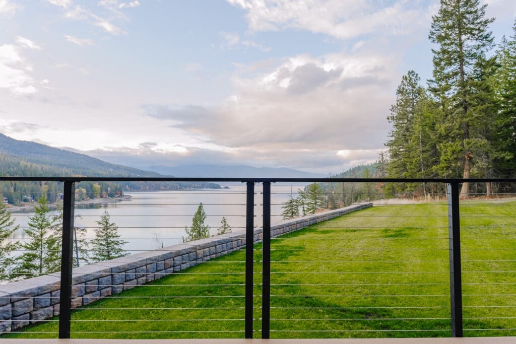 Cable railing installation by Maisy Railing
