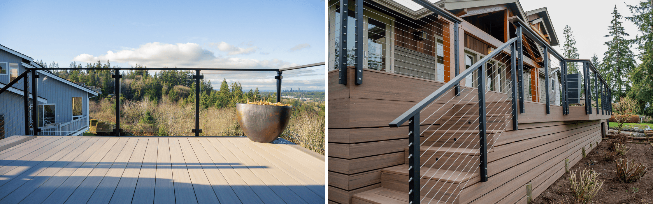 Cable vs. Glass Railings: Which is Best for Your Deck View?